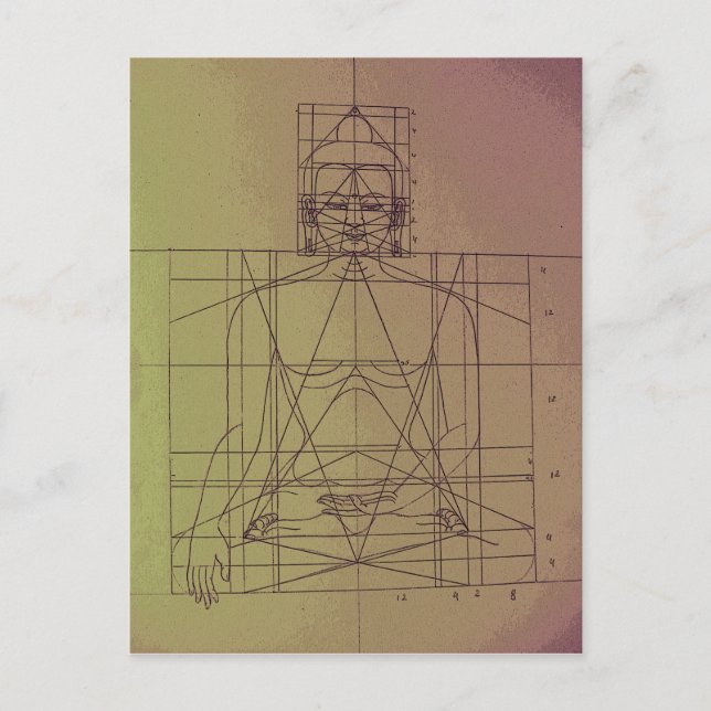 Sakyamuni Buddha Postcard Vykort (Framsida)