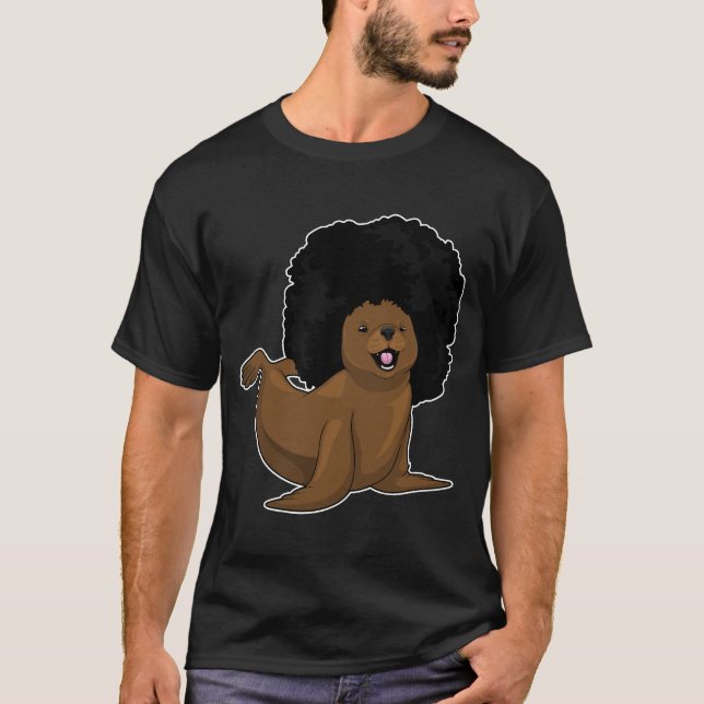 Sal Afro Hairs T Shirt (Framsida)