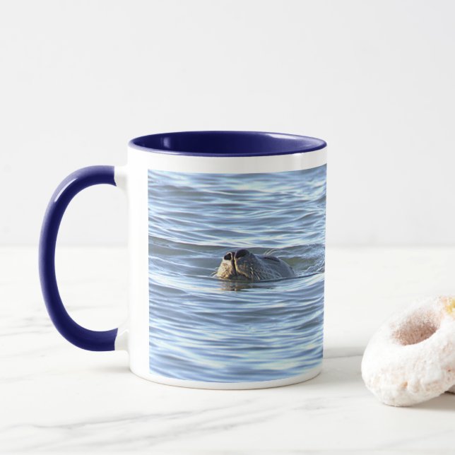 Säl Fotomugg Mugg (Med munk)