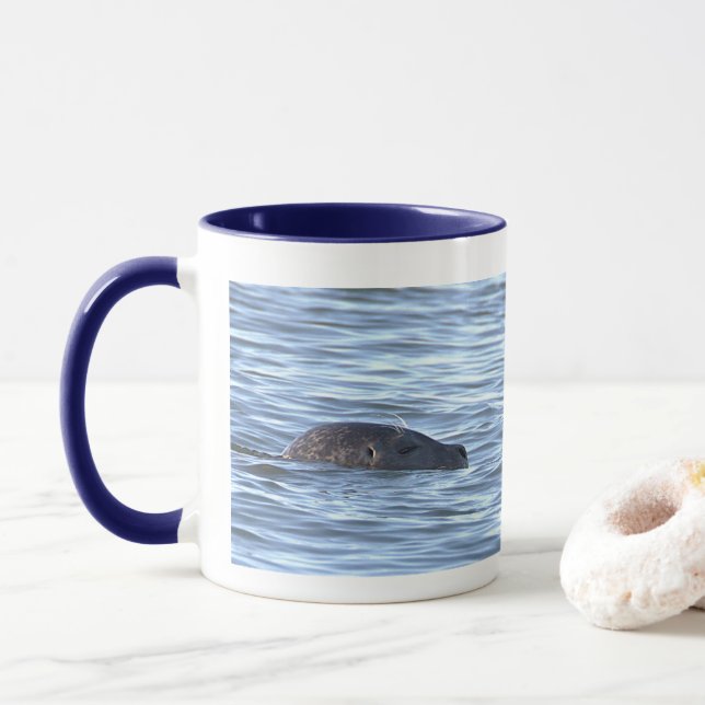 Säl Fotomugg Mugg (Med munk)