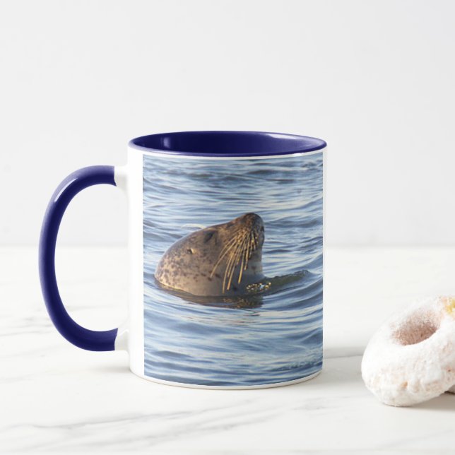 Säl Fotomugg Mugg (Med munk)