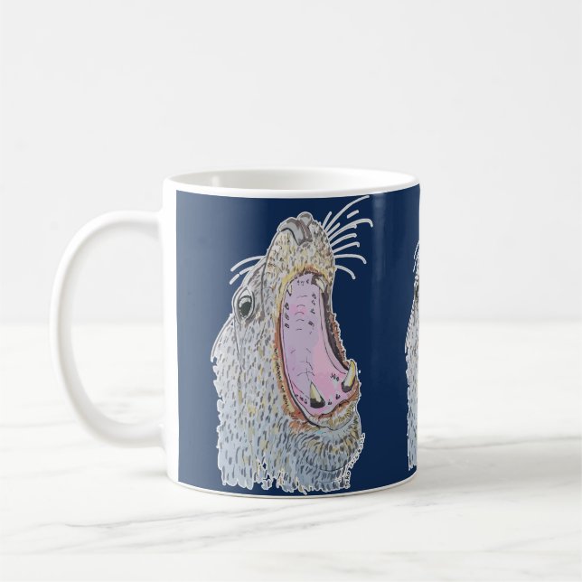 Säl Skrik Kaffemugg (Vänster)