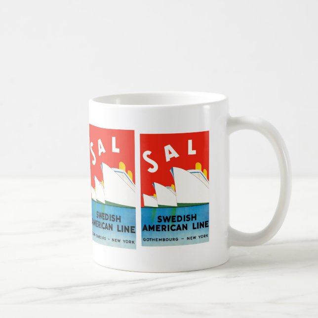 SAL ~ Swedish American Line Kaffemugg (Höger)