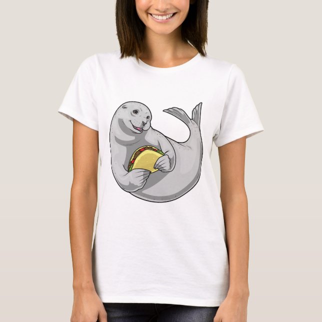 Säl Taco T Shirt (Framsida)