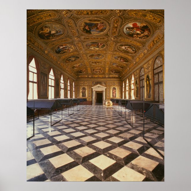 Sala Dorata, byggt 1537-88 (bild) Poster (Framsidan)