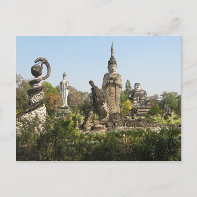 Sala Keo Kou, Nong Khai, Thailand Vykort (Framsida)