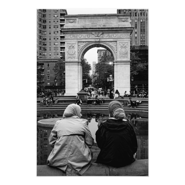 Salaam-Alakikum Washington Square Park Street Phot Fototryck (Framsidan)
