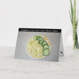 Salad av blomkål med låg kolvstam kort