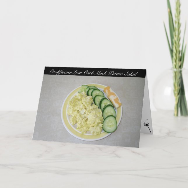 Salad av blomkål med låg kolvstam kort (Framsida)