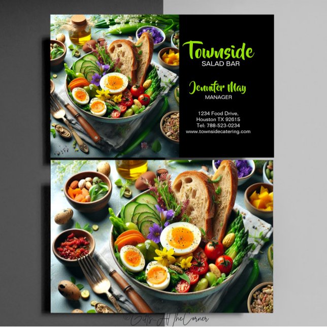 Salad Bar Restaurant Visitkort (Skapare uppladdad)