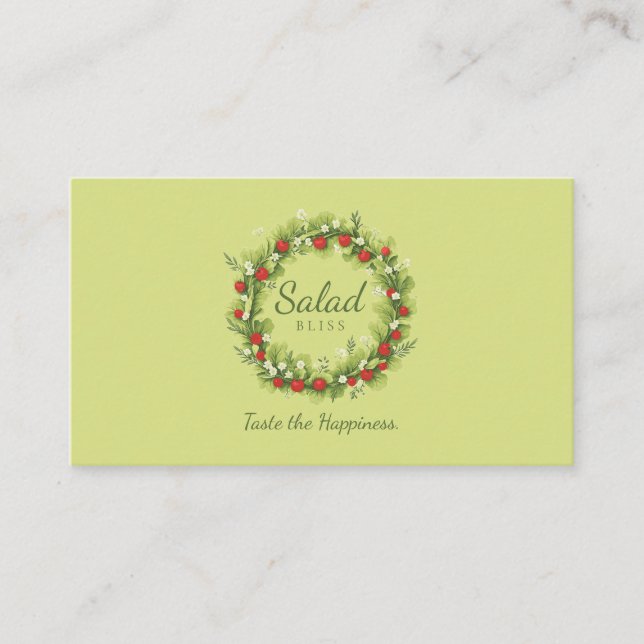 Salad Bliss Visitkort (Framsida)
