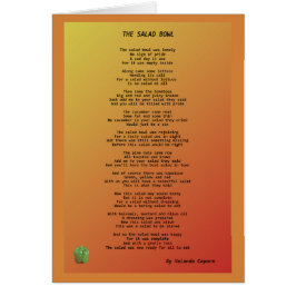 Salad Bowl Blank Greeting Card Hälsningskort