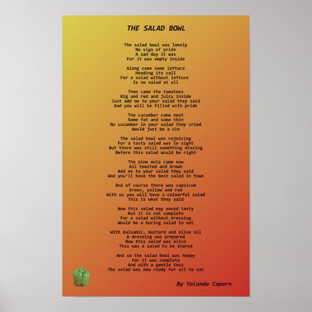 Salad Bowl Poster (Framsidan)