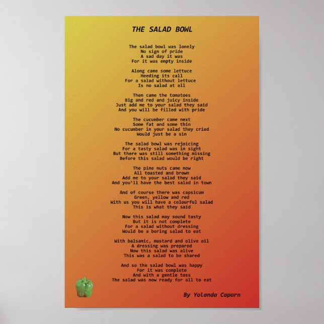 Salad Bowl Poster (Framsidan)