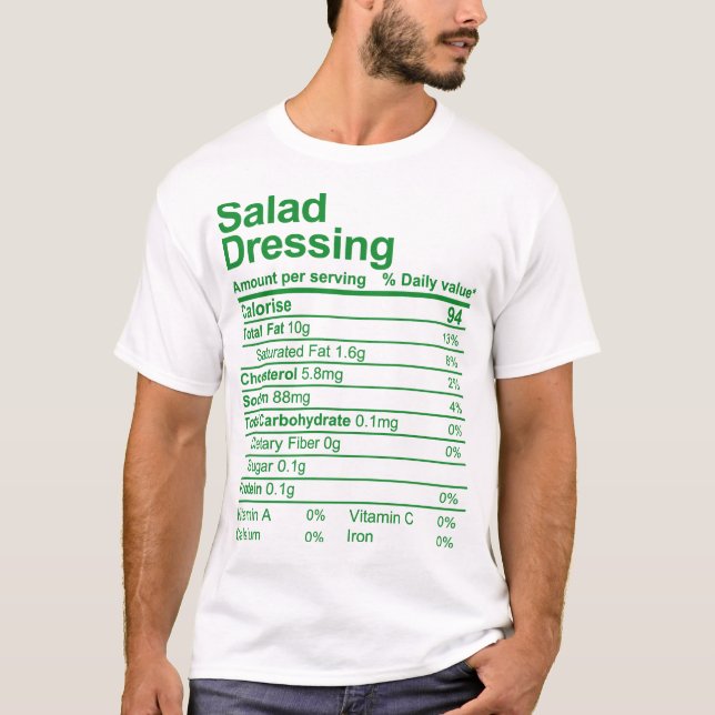 Salad Dressing T Shirt (Framsida)