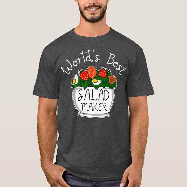 Salad Healthy Food Foodie Salad T Shirt (Framsida)