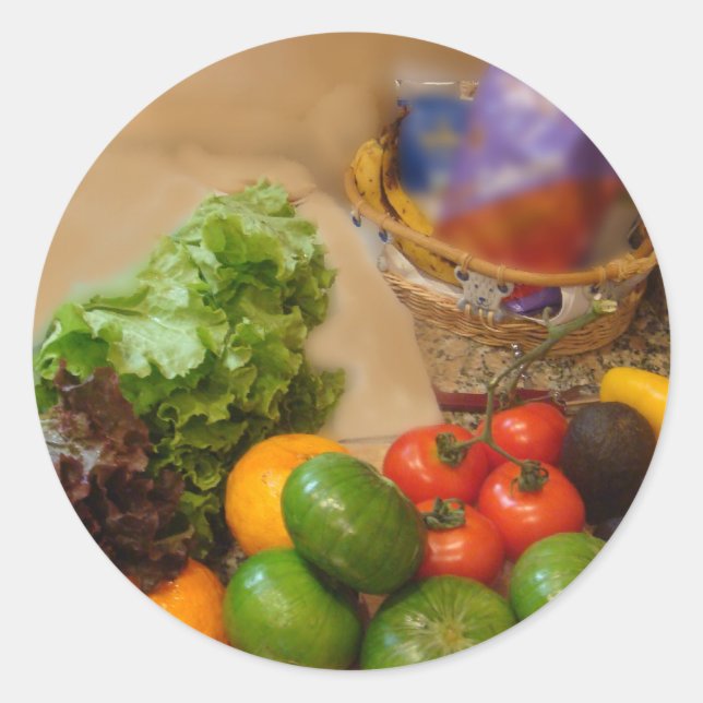 Salad i kväll! runt klistermärke (Framsida)