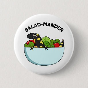 Salad-mander Funny Salamander Animal Pun Knapp