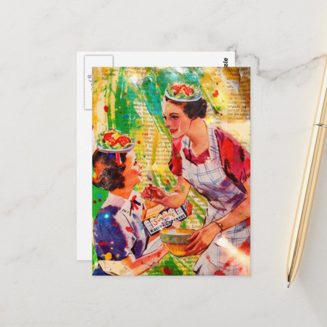 Salad Plate Hats  Vykort (Fram/Back In Situ)