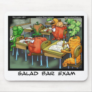 Salad Pub Exam Funny ger Tees-kort och Mugg Musmatta