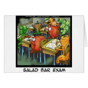 Salad Pub Exam Funny Hälsningskort