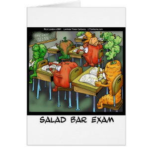 Salad Pub Exam Funny Hälsningskort