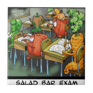 Salad Pub Exam Funny Kakelplatta