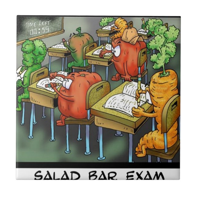 Salad Pub Exam Funny Kakelplatta (Framsidan)