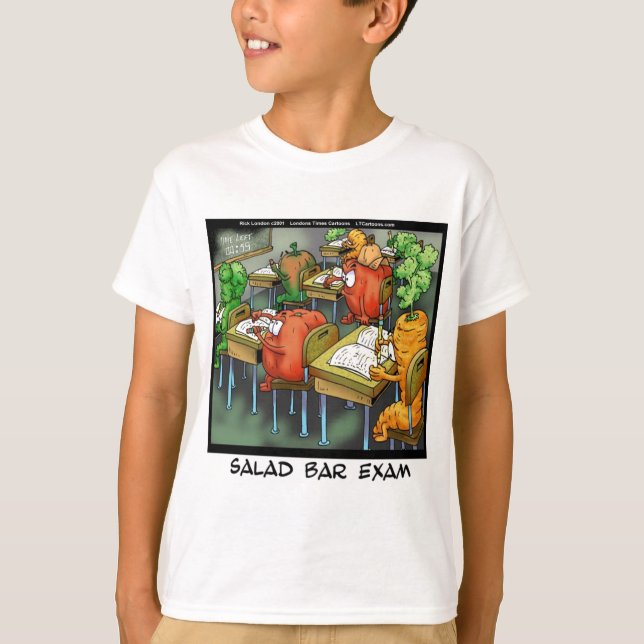Salad Pub Exam Funny T-shirt (Framsida)