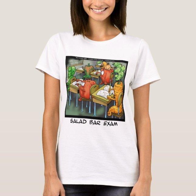 Salad Pub Exam Funny T-shirt (Framsida)
