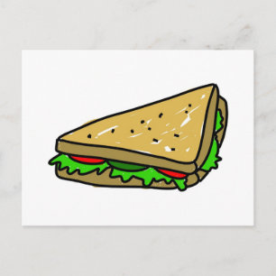 Salad Sandwich Vykort