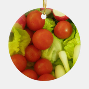 Salad Vegetables Anpassningsbar Birthday Julgransprydnad Keramik