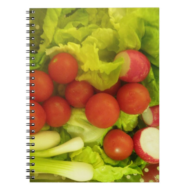 Salad Vegetables - bärbar dator Anteckningsbok Med Spiral (Framsidan)