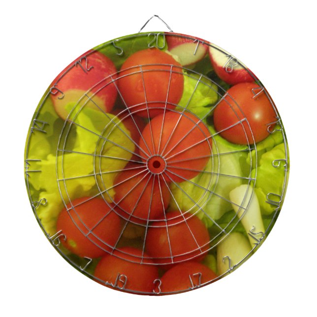 Salad Vegetables Dart Board Piltavla (Framsidan)