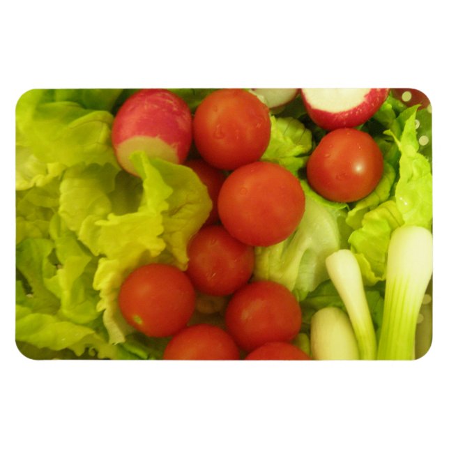 Salad Vegetables Premium Magnet (Horisontell)