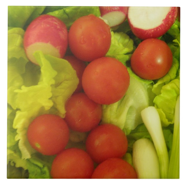 Salad Vegetables Tile Kakelplatta (Framsidan)