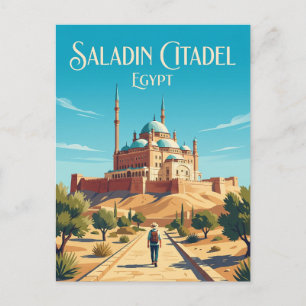 Saladin Citadel Egypt -> Saladins citadell Egypten Vykort