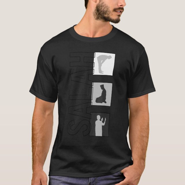Salah Muslim Praying Arabiska Islamic Prayer Ramad T Shirt (Framsida)