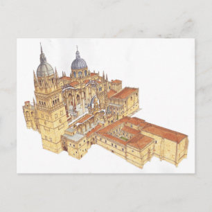 Salamanca Cathedral. Spanien Vykort