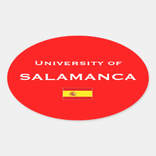 Salamanca European-stil Sticker Ovalt Klistermärke