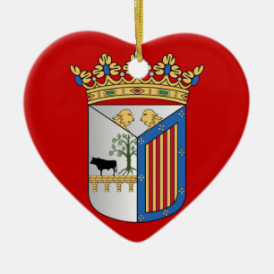 Salamanca (Spanien) flagga Julgransprydnad Keramik