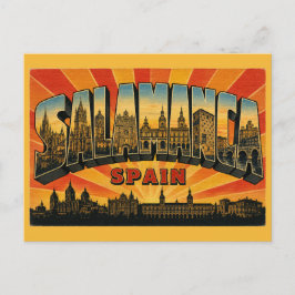 Salamanca Spanien Gyllene Stad Vykort