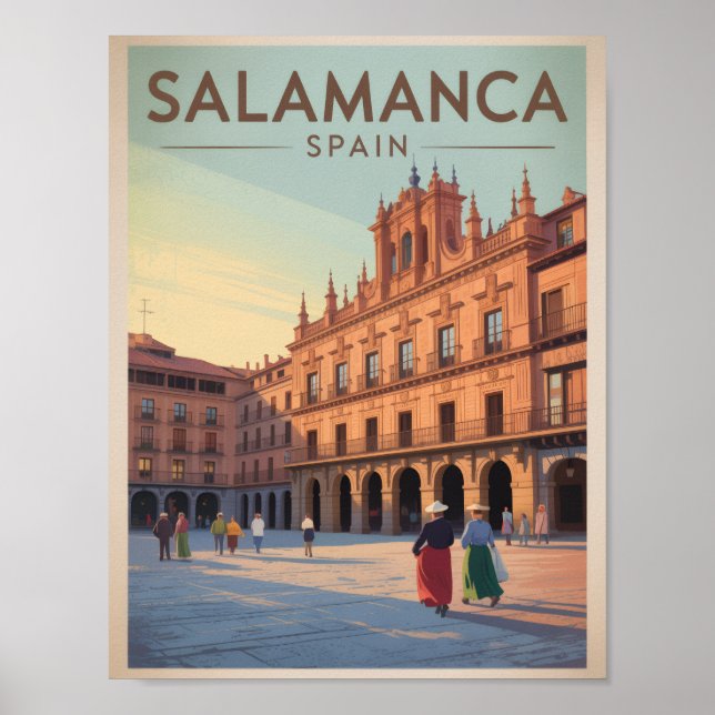 Salamanca Spanien Poster (Framsidan)