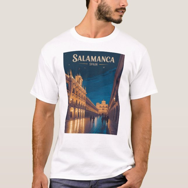 Salamanca Spanien T Shirt (Framsida)