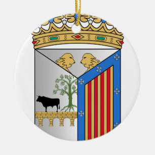 Salamanca (Spanien) vapensköld Julgransprydnad Keramik