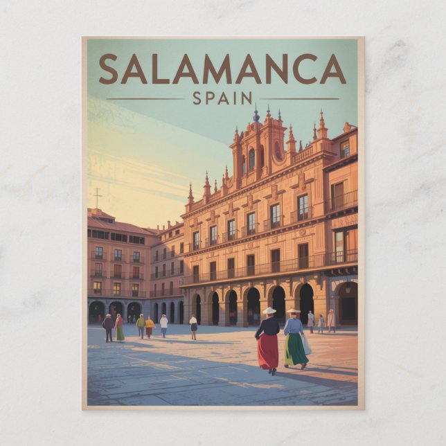 Salamanca Spanien Vykort (Framsida)