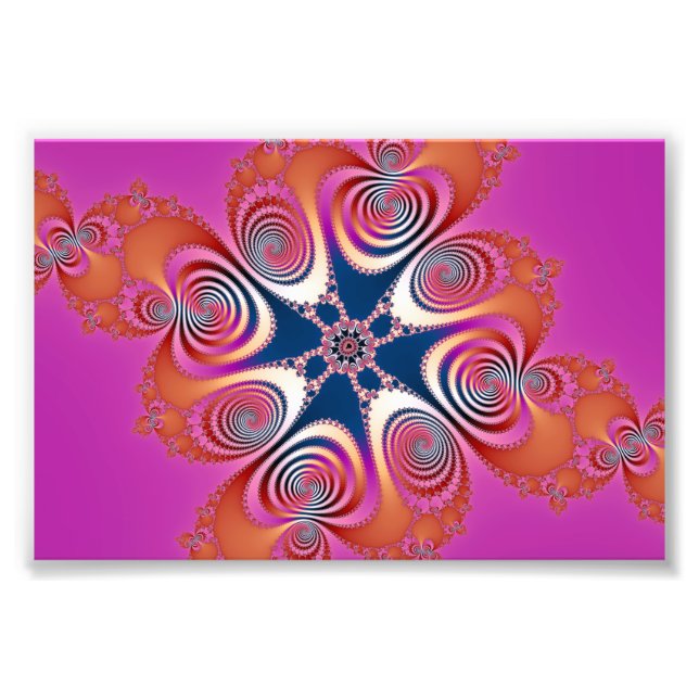 Salamander - Fractal Art Fototryck (Framsidan)