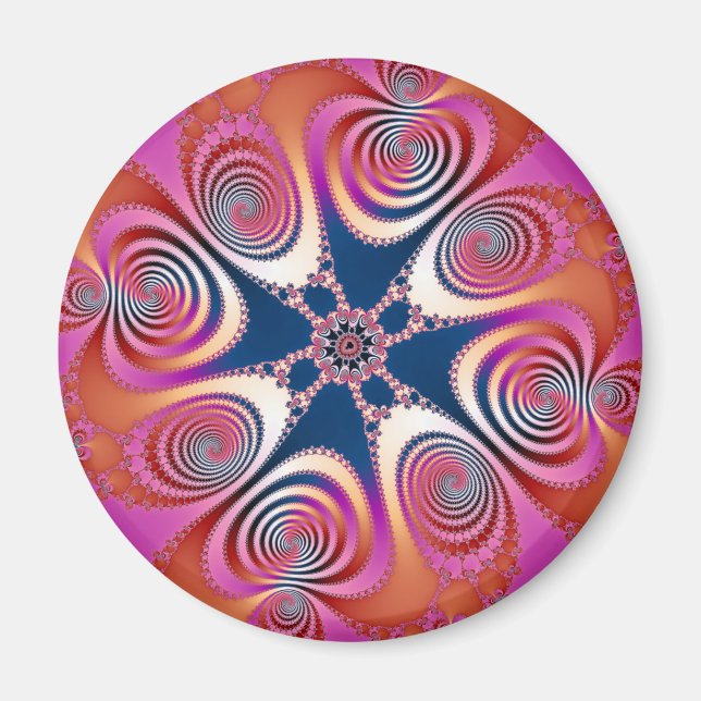 Salamander - Fractal Art Magnet (Framsidan)