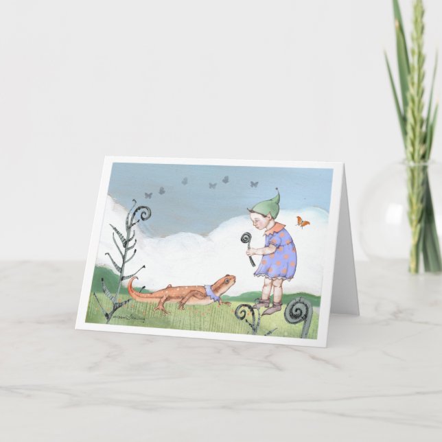 Salamander och Elf Kort (Framsida)