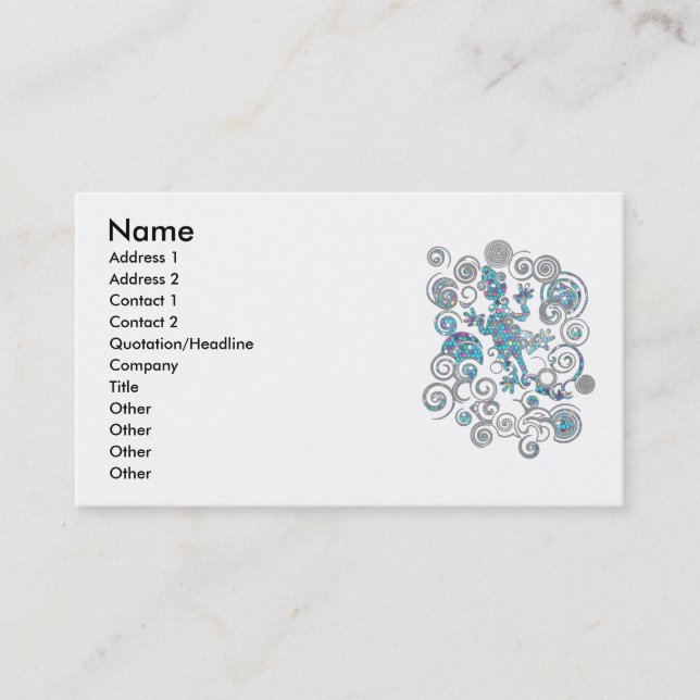 Salamander Visitkort (Framsida)